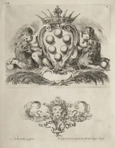Collection of Various Caprices and New Designs of Cartouches and Ornaments: No. 6, by Stefano Della Bella