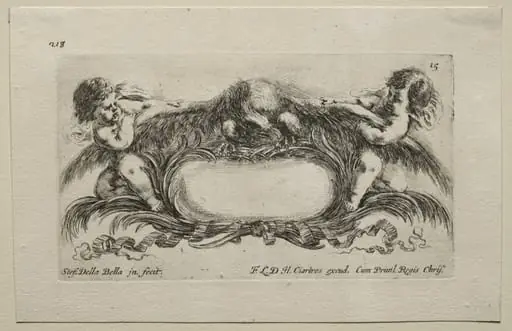 Collection of Various Caprices and New Designs of Cartouches and Ornaments: No 15, by Stefano Della Bella