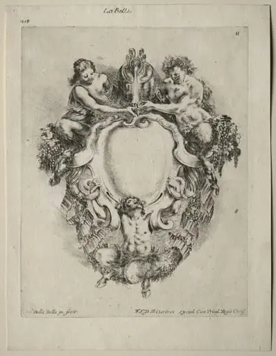 Collection of Various Caprices and New Designs of Cartouches and Ornaments:  No 11, by Stefano Della Bella