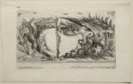 Collection of Various Caprices and New Designs of Cartouches and Ornaments: No 14, by Stefano Della Bella