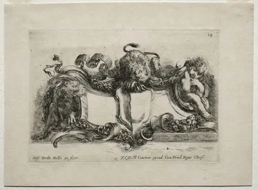 Collection of Various Caprices and New Designs of Cartouches and Ornaments: No 18, by Stefano Della Bella