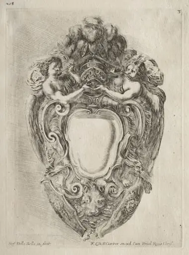 Collection of Various Caprices and New Designs of Cartouches and Ornaments: No. 3, by Stefano Della Bella