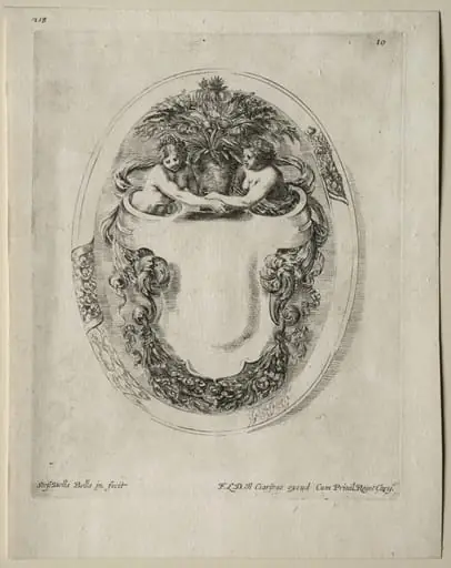 Collection of Various Caprices and New Designs of Cartouches and Ornaments: No 10, by Stefano Della Bella