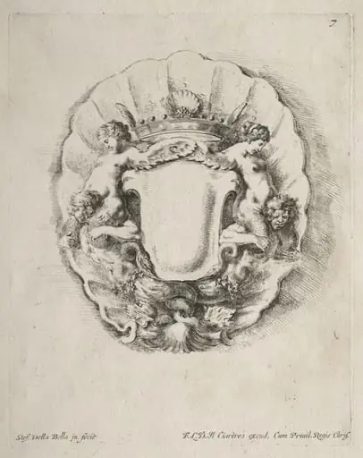 Collection of Various Caprices and New Designs of Cartouches and Ornaments: No 7, by Stefano Della Bella