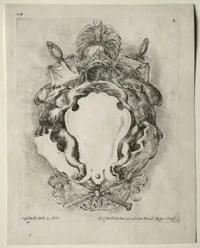 Collection of Various Caprices and New Designs of Cartouches and Ornaments: No. 4, by Stefano Della Bella