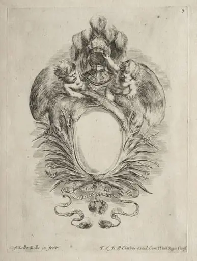 Collection of Various Caprices and New Designs of Cartouches and Ornaments: No. 5, by Stefano Della Bella