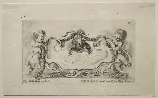Collection of Various Caprices and New Designs of Cartouches and Ornaments: No 17, by Stefano Della Bella