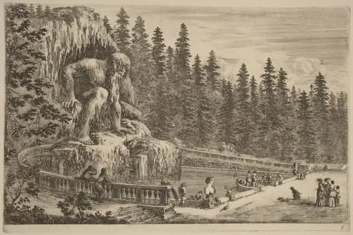 Colossal Statue of the Apennines, by Stefano Della Bella