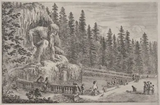 Colossal Statue of the Apennines, by Stefano Della Bella