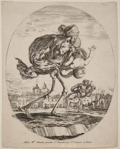 Death Carrying a Child to the Right, by Stefano Della Bella