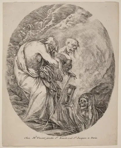 Death with an Old Man, by Stefano Della Bella