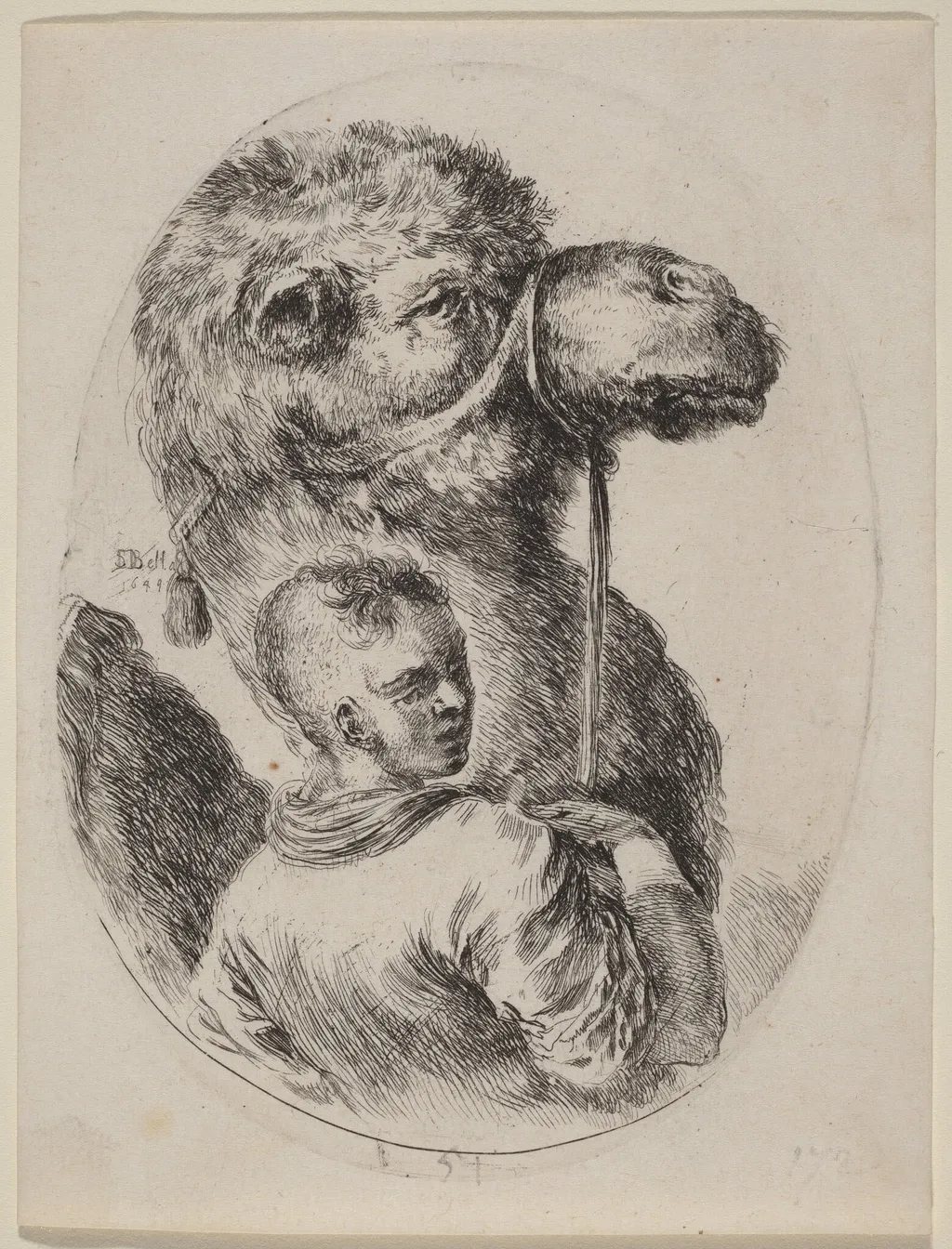 Groom with a Camel, by Stefano Della Bella, ink, 1649