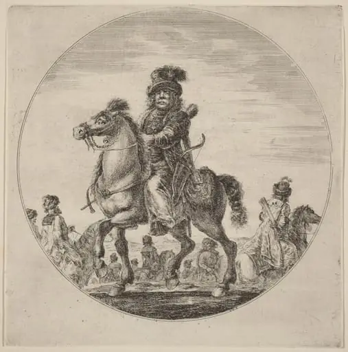 Hungarian Cavalier, by Stefano Della Bella