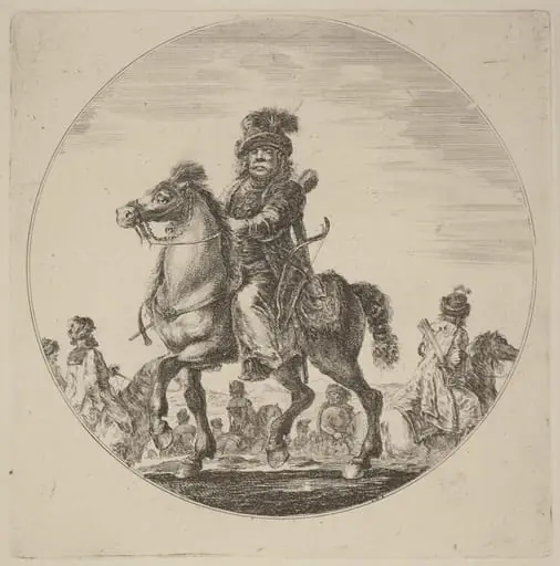 Hungarian Cavalier, by Stefano Della Bella