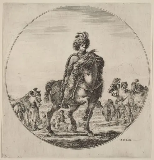 Hungarian Cavalier, by Stefano Della Bella