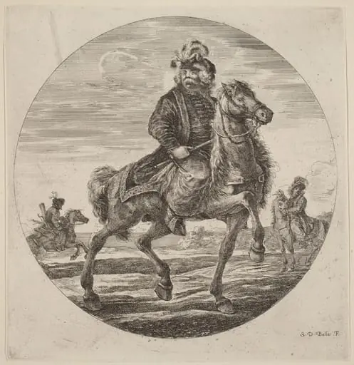 Hungarian Cavalier, by Stefano Della Bella