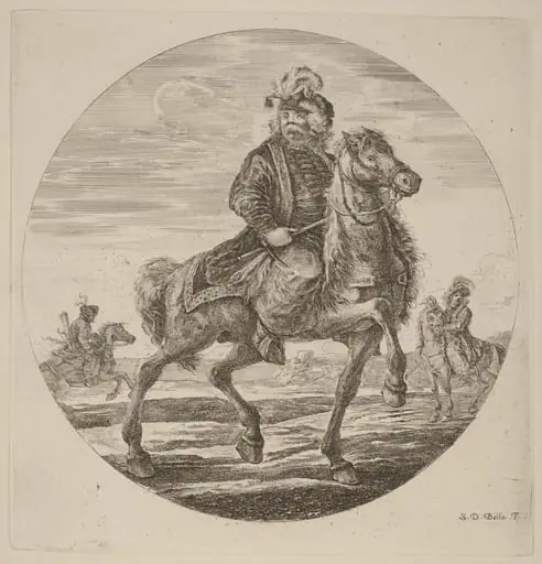 Hungarian Cavalier, by Stefano Della Bella