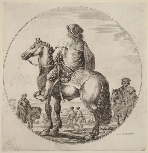 Hungarian Cavalier, by Stefano Della Bella