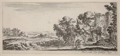 Landscape with Ruins, by Stefano Della Bella