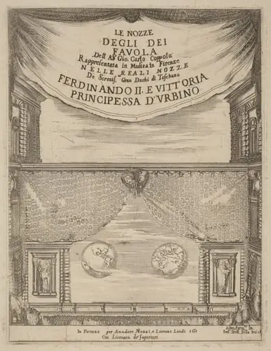 Le Nozze degli Dei: Frontispiece, by Stefano Della Bella