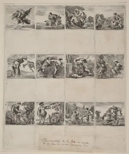 Mythological Playing Cards, by Stefano Della Bella