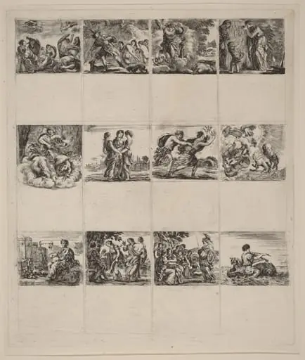 Mythological Playing Cards, by Stefano Della Bella