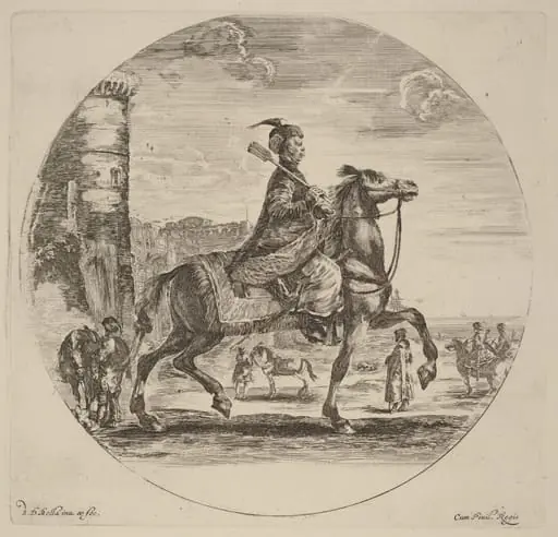 Polish Cavalier, by Stefano Della Bella