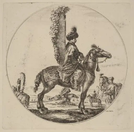 Polish Hussar, by Stefano Della Bella