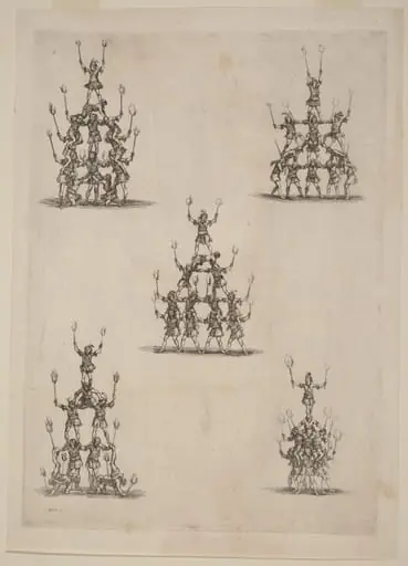 Pyramids of Jugglers, by Stefano Della Bella