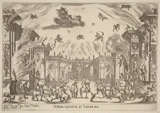 Scena Quinta di'Inferno, by Stefano Della Bella