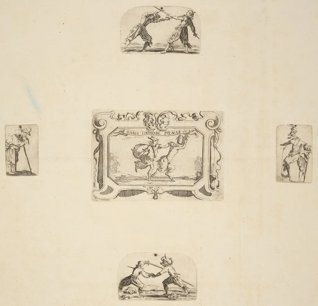 Soldiers, by Stefano Della Bella, ink, 1637
