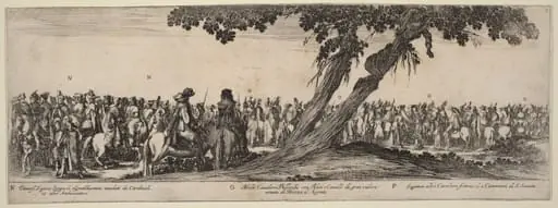 Spanish Gentlemen, Polish and French Horsemen, by Stefano Della Bella