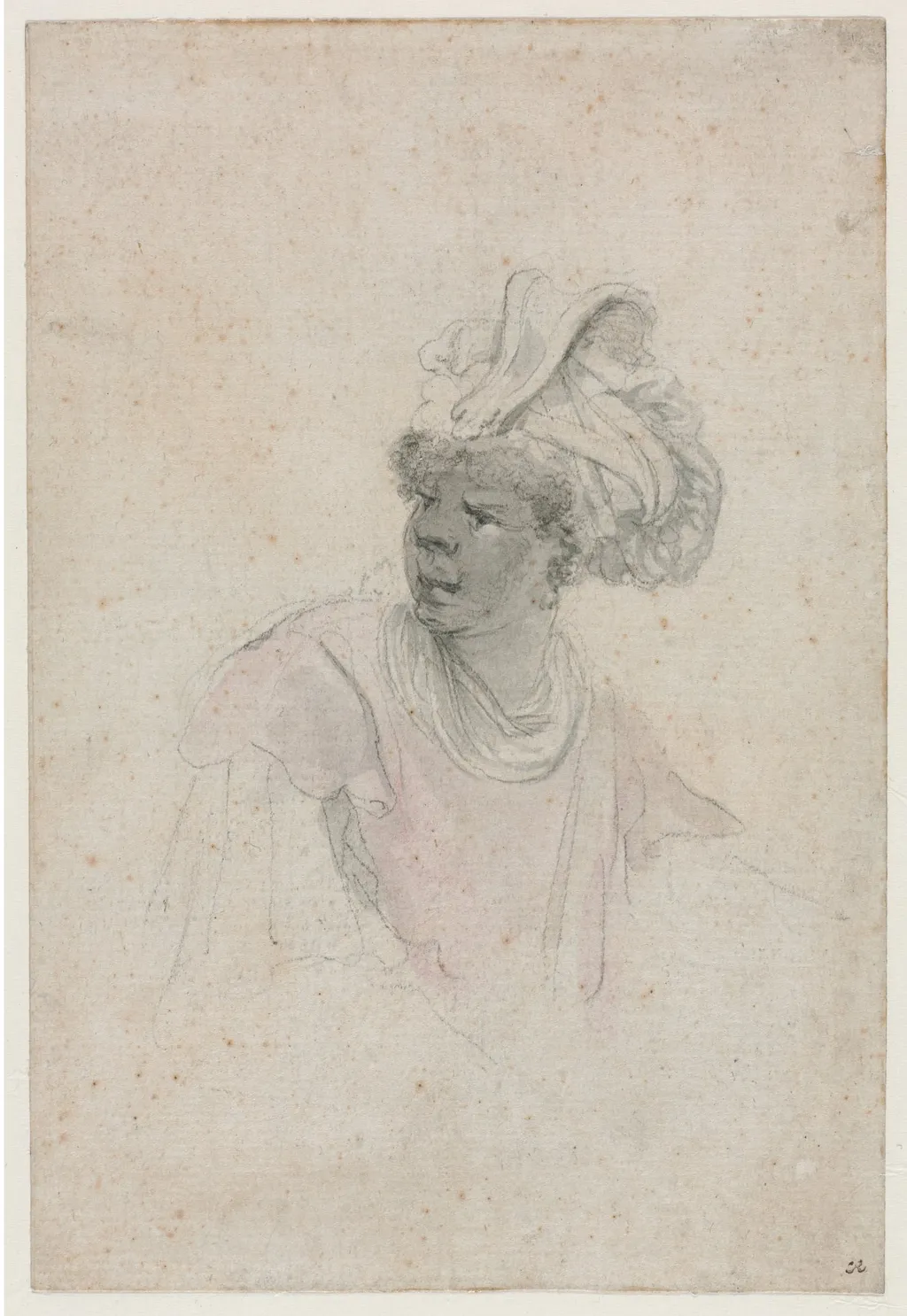 Study of a Moor, Facing to the Left, by Stefano Della Bella, 1657