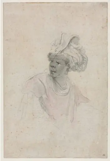 Study of a Moor, Facing to the Left, by Stefano Della Bella