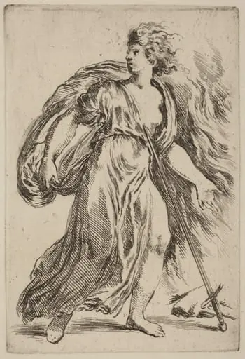 Suicide of Dido, by Stefano Della Bella