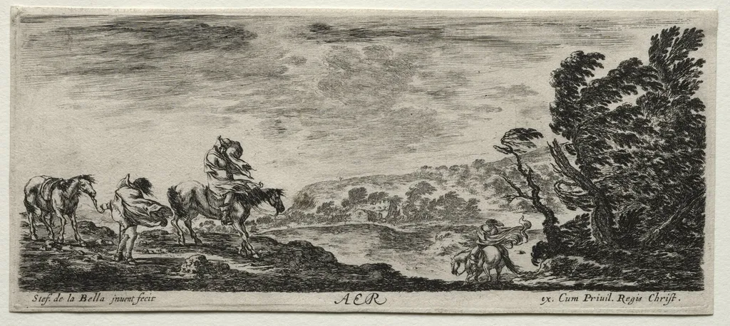 The Four Elements: Aer, by Stefano Della Bella, 1648
