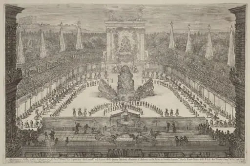 The Prince of Tuscany, His Horse Troops and Carriages around Mount Atlas, by Stefano Della Bella
