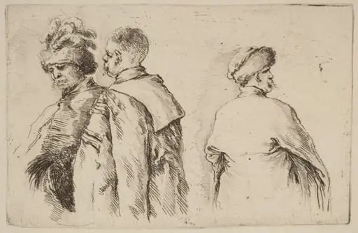 Three Hungarians, by Stefano Della Bella
