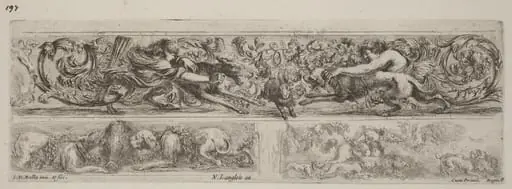 Three Ornamental Bands, by Stefano Della Bella