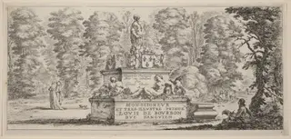 Title Page for "Divers paysages", by Stefano Della Bella, 1647