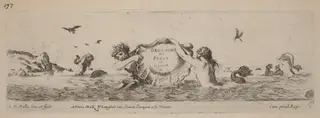 Title Page for "Ornamenti di fregi e fogliani", by Stefano Della Bella, 1648