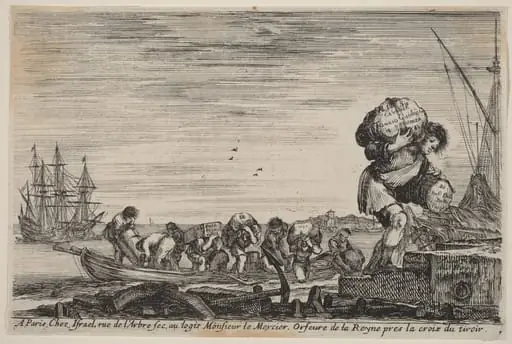 Title Page for "Views of the Ports of the Sea", by Stefano Della Bella