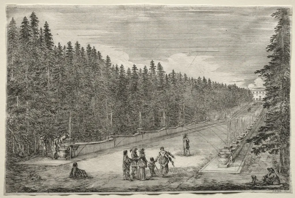 Views of the Villa of Pratolino, by Stefano Della Bella, 1653