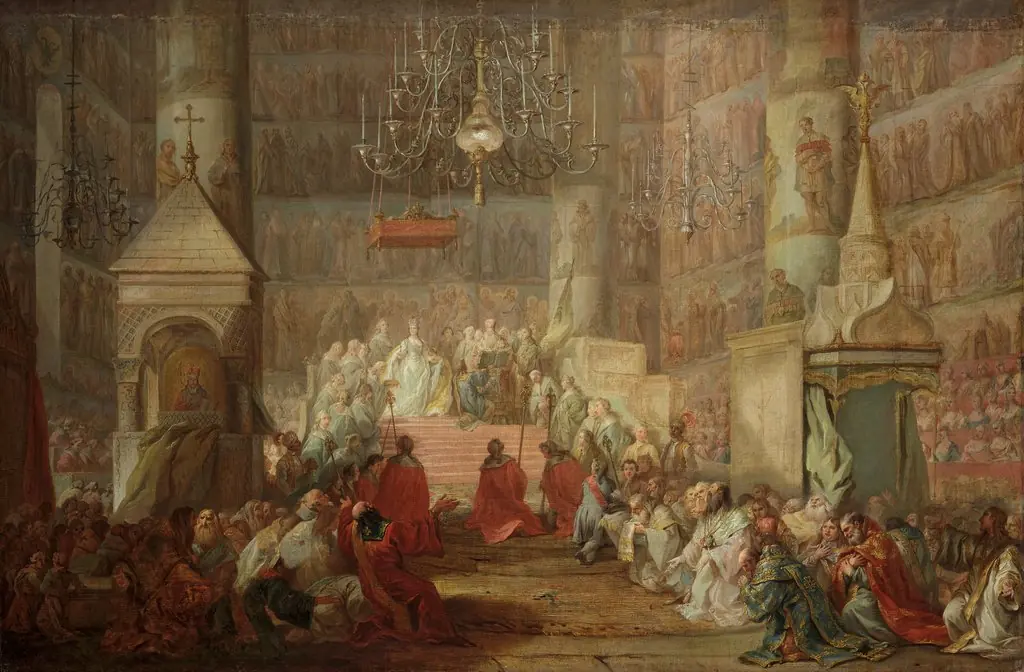 Coronation of Catherine II, by Stefano Torelli