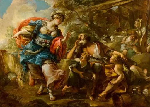 Erminia ja paimenet, by Stefano Torelli