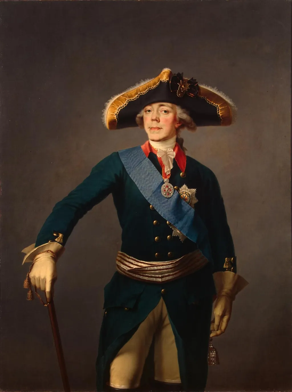 Portrait of Paul I, by Stepan Shchukin, oil, 1798