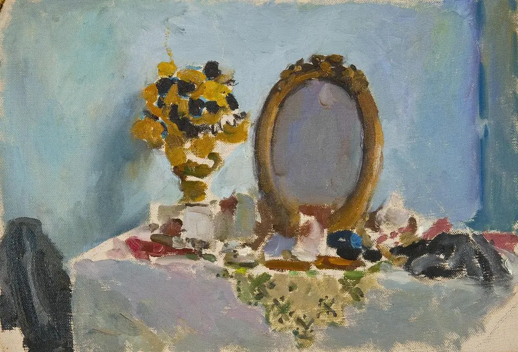 Still Life with a Mirror. Sketch