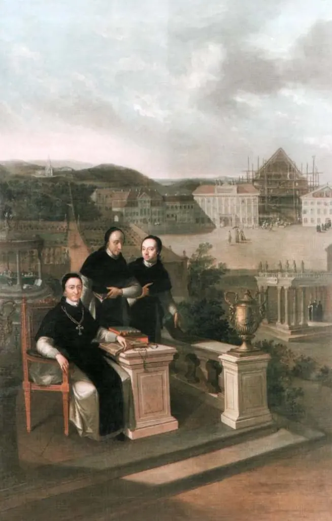 Abbot Marian Reuter and the Lyceum at Szombathely, by Stephan Dorfmeister