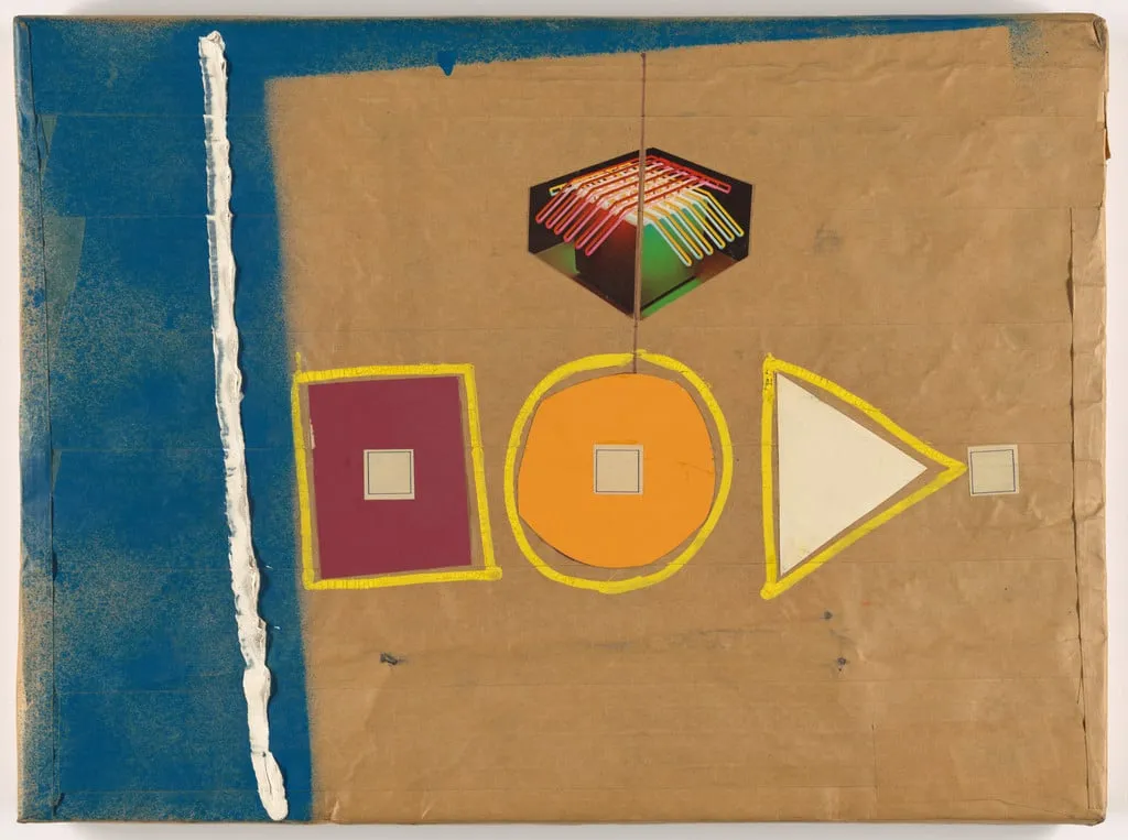 Untitled, by Stephen Antonakos, gouache, 1973
