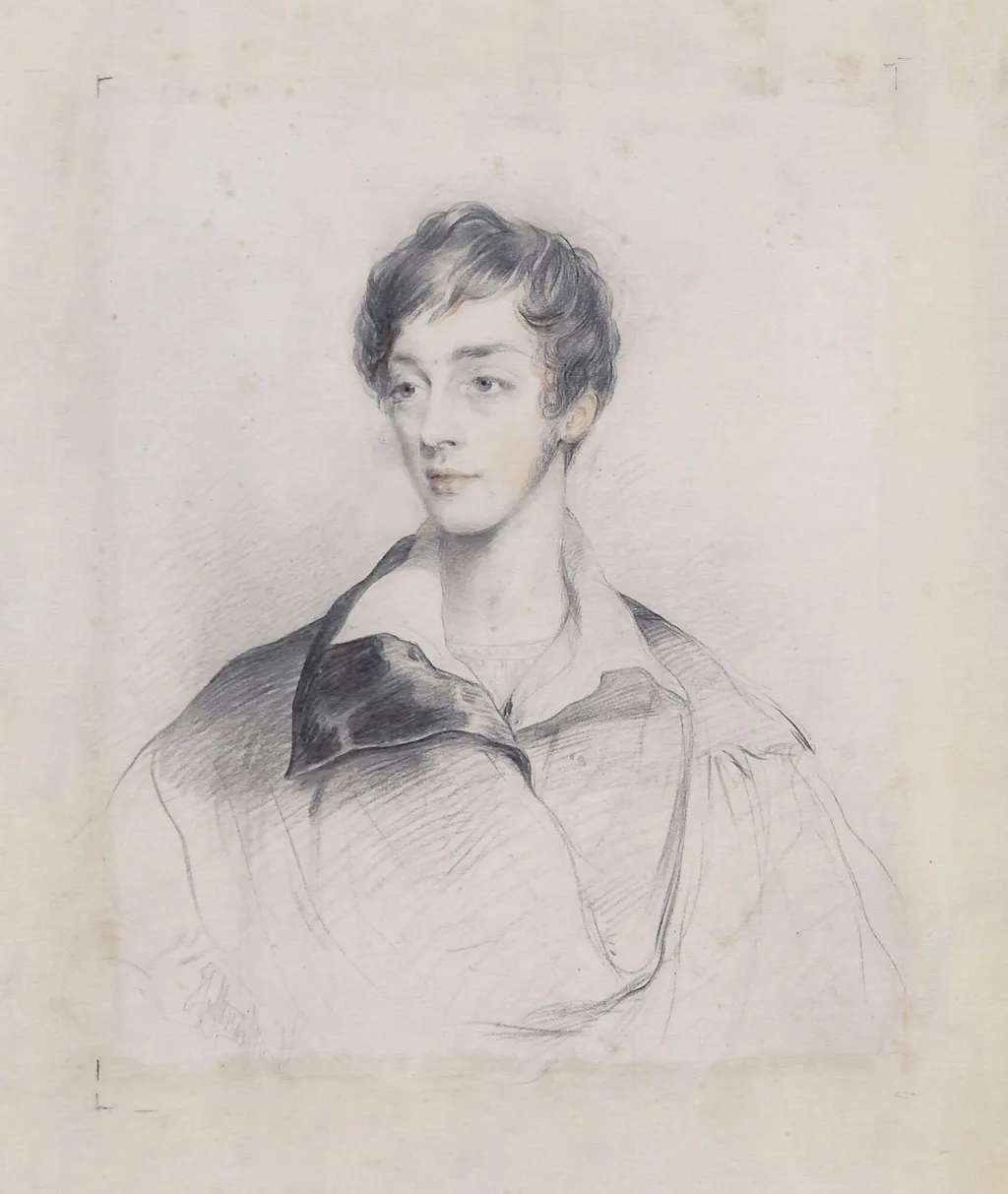 Sir Stephen Richard Glynne, 9th Bart, M.P., by Stephen Catterson Smith, 1850